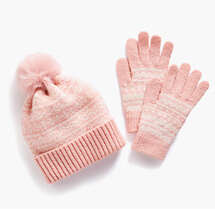 Knitted Hat and Glove Set - LM404